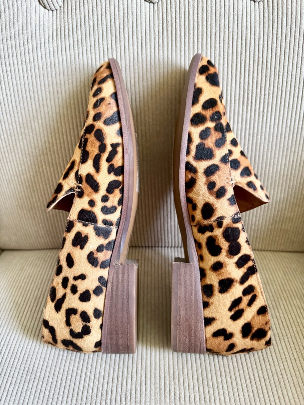 Madewell The Frances Loafer Leopard Calf Hair Size 10 - Picture 8 of 12